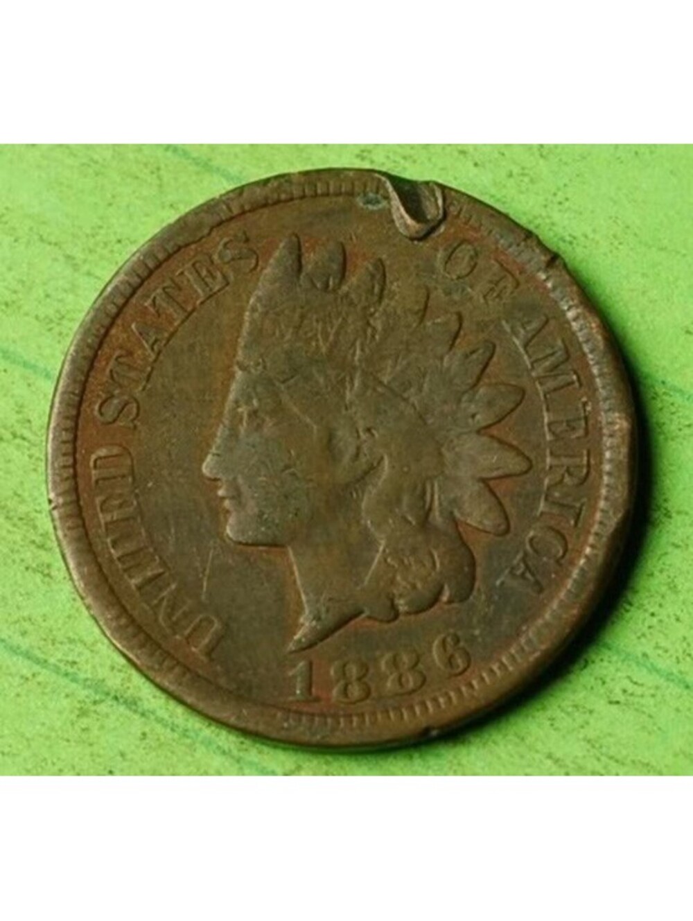X373 1886 TYPE 2 RARE Indian Head Cent Penny 1c - Check Out Our eBay Store